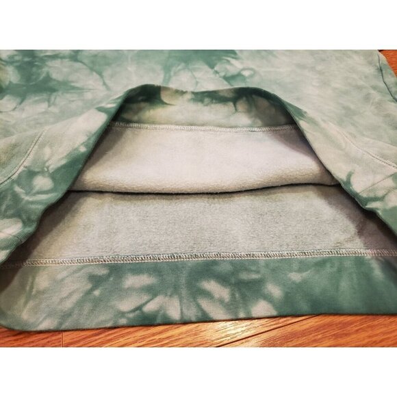 Civil Regime Aqua Marble Rose Hoodie Men's Size L Tie Dye Embroidered Flowers - Picture 7 of 10